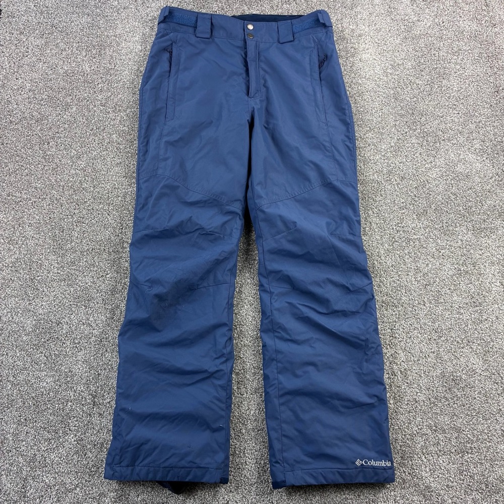 Columbia Bugaboo Snow Pants Boys Small Blue Ski Snowboard Insulated Waterproof